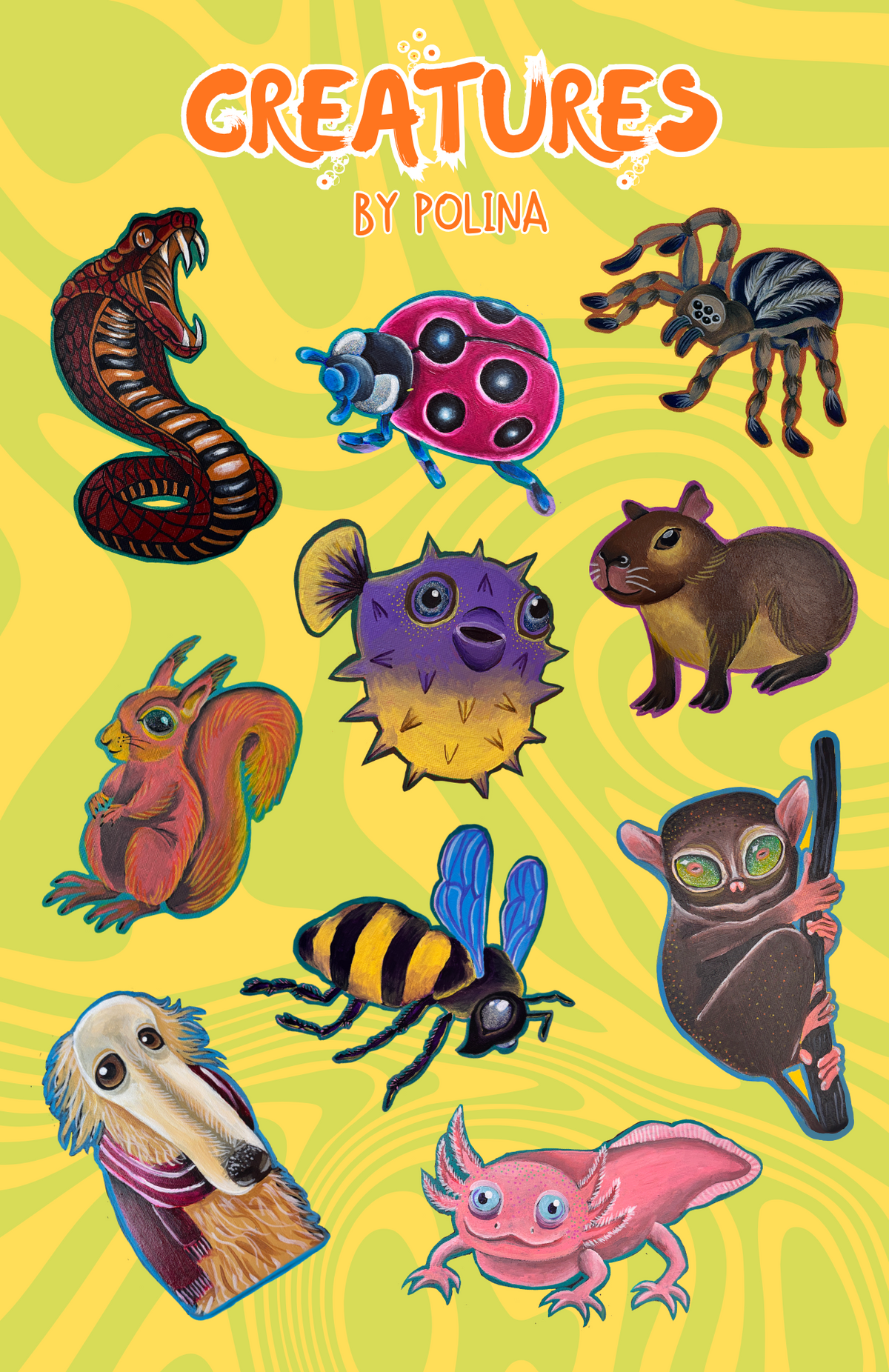 30 Day Creature Stickers