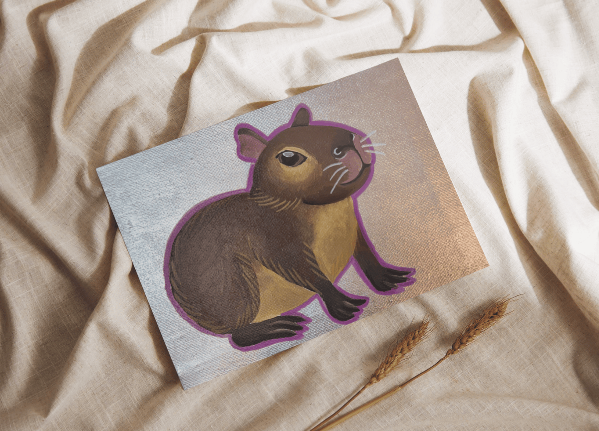 Capybara Painting