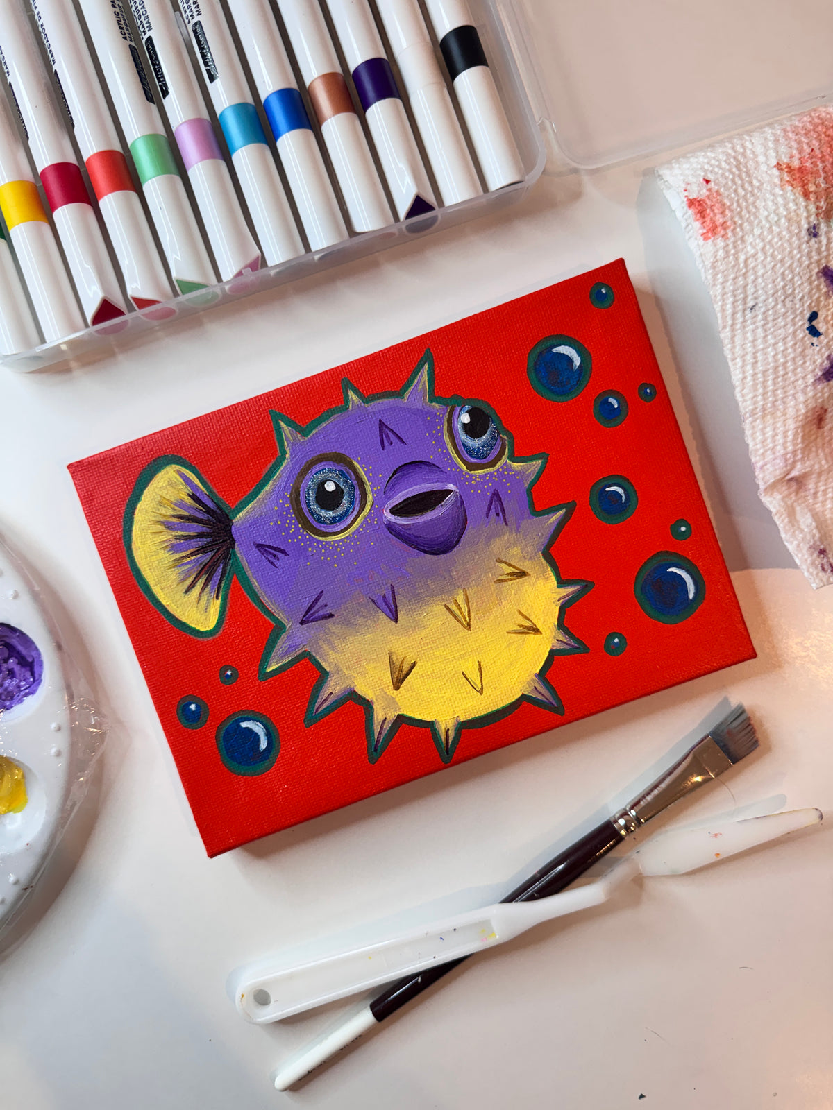 Pufferfish Painting